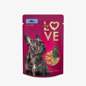 Пълноценен пауч за кучета My Love Adult dogs with fish с риба